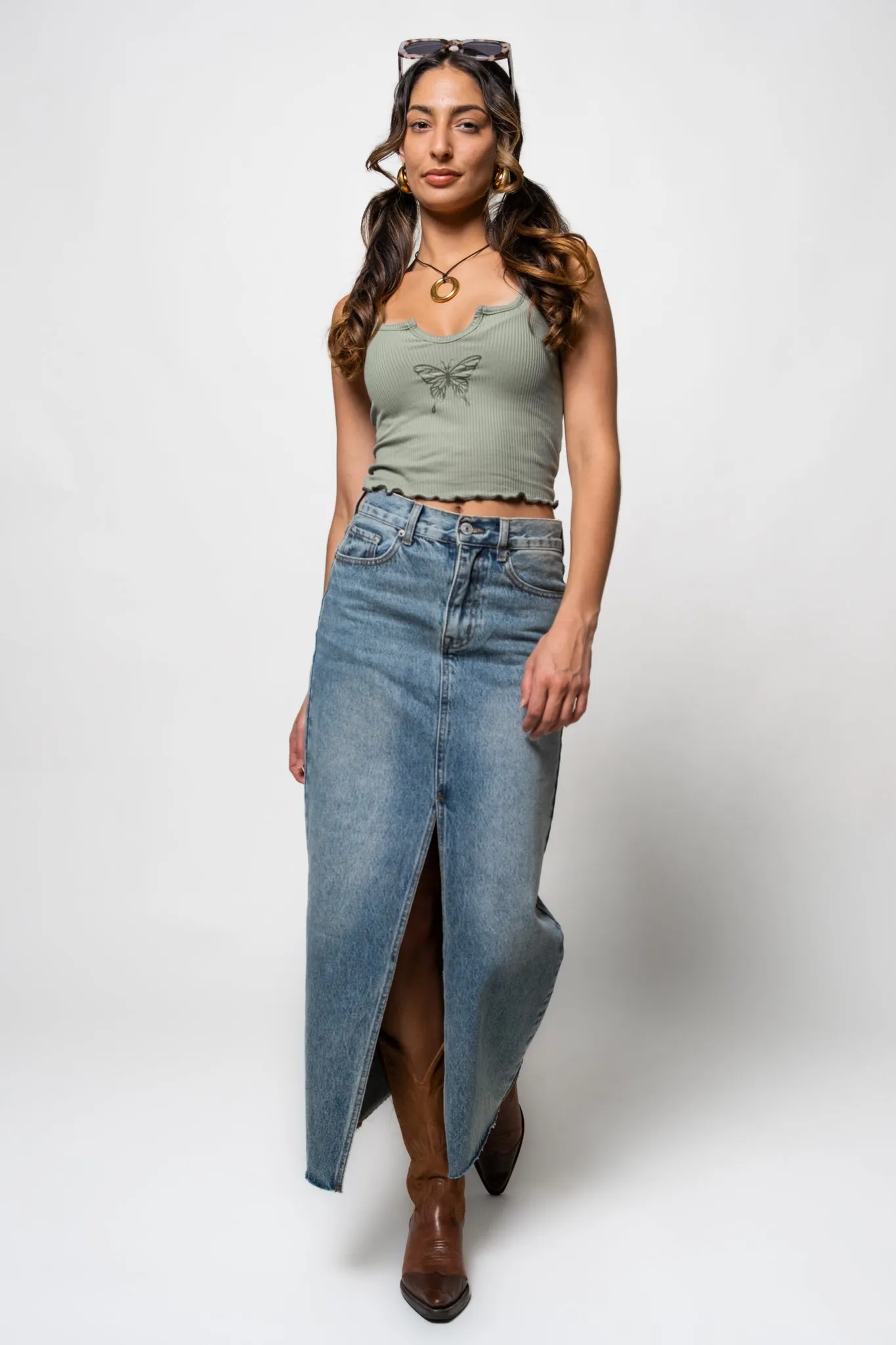 Steve Madden Avani Denim Skirt