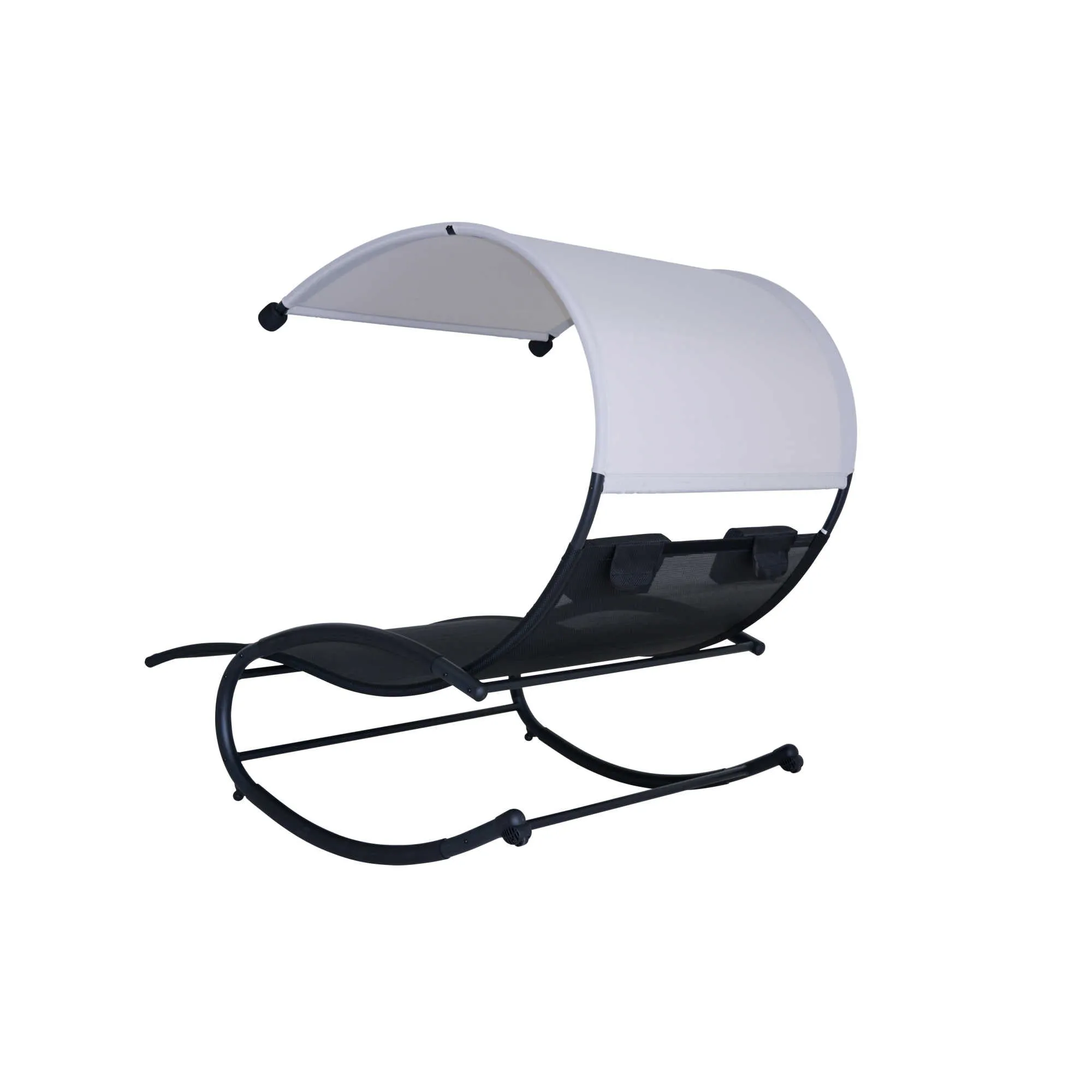 Ultra Comfortable Cool Mesh Dual Rocker With Canopy