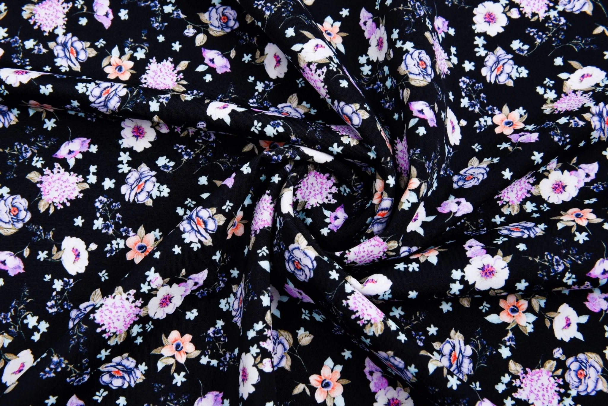 Vintage Floral  Print  Nylon Swimwear Fabric - WJH1242B