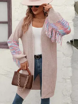 Women’s Fringe Knit Sweater Knitted Sweater